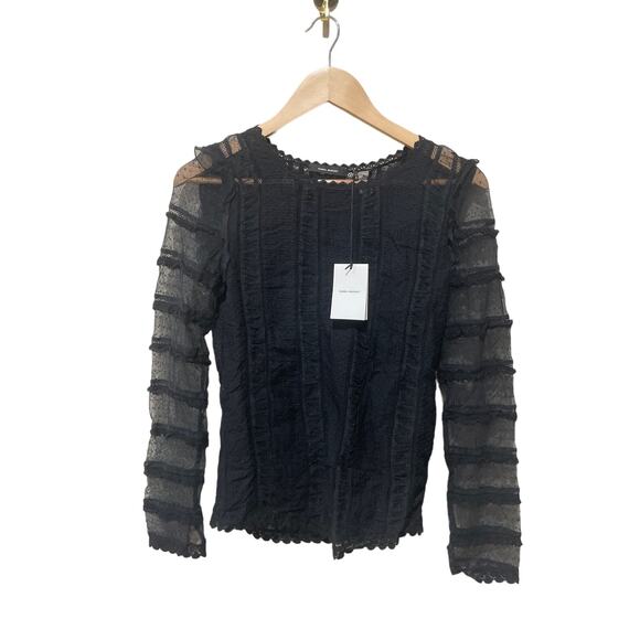 Isabel Marant Quena‎ Swiss Dot Top Blouse Size 6 New with Tags - Picture 6 of 7